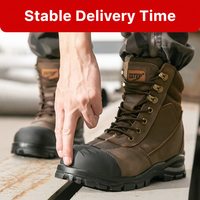 Botas de Seguridad Zstep en Stock, con Cierre, Directamente de Fábrica, de Cuero Nubuck Genuino de Excelente Calidad, con Entrega Rápida para Hombre