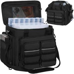 Sac à dos de pêche gratuit avec porte-cannes, sac à dos de pêche imperméable avec bretelles cachées - Product Image 1