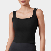 Nouveaux vêtements de yoga, débardeurs de sport, bretelles de Pilates, coussinets de poitrine, sous-vêtements de sport portables, hauts courts, coupe ajustée