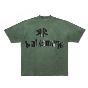 Camisetas de Punto Extra Grandes de Algodón 100% con Estampado Personalizado para Hombre, con Diseño de Letras, Transpirables y Ecológicas - Product Image 2