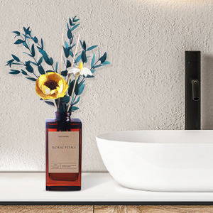 Aromaterapia sin <span class=keywords><strong>Fuego</strong></span>, Nueva Botella Cuadrada <span class=keywords><strong>de</strong></span> Boca Pequeña con Color Gradual Retro Simple, Decoración <span class=keywords><strong>de</strong></span> Fragancia para el Hogar Interior - Product Image 5