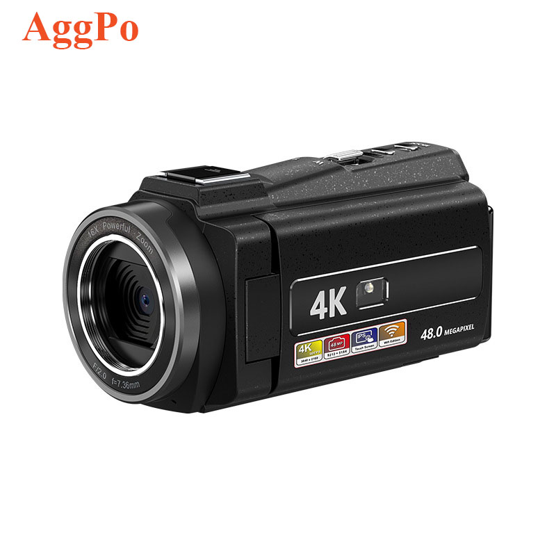 4k High-definition Digital Video Camera Handheld Wifi DV 48 Megapixel 3.0 Inch Touch Screen Infrared Camera Recorder 32GB Card