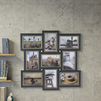 Set kombinasi dinding rangka foto kolase 4x6 Dekorasi Perusahaan rumah kreatif dengan desain Modern
