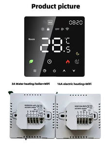 <span class=keywords><strong>Thermomètre</strong></span> <span class=keywords><strong>de</strong></span> plancher chauffant électrique/chaudière à écran tactile WiFi K6 3A/16A avec fonction <span class=keywords><strong>de</strong></span> minuterie - Product Image 2