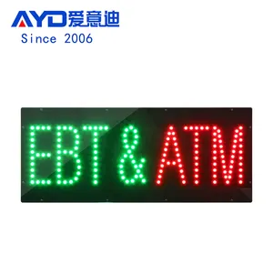 11*27英寸高亮EBT & ATM银行商店标志发光二极管室内标志面板广告照明动画显示器