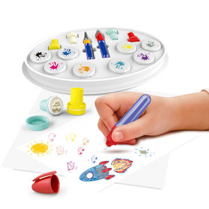 Mainan papan gambar, kreatif DIY anak-anak menggambar mainan plastik berpura-pura bermain prasekolah pendidikan seni lukis - Product Image 6