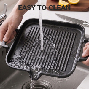 Sartén de Hierro Fundido para Asar Carne, para <span class=keywords><strong>Restaurante</strong></span> Comercial, Camping al Aire Libre, Plancha Portátil para Barbacoa - Product Image 1