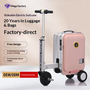 Valigia Elettrica Cavalcabile 20L, Scooter Portatile per Viaggi, Bagaglio Intelligente con Ricarica USB, Certificato 3C - Product Image 1