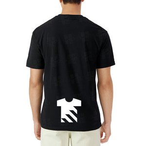 Camiseta Deportiva Personalizada de Alta Calidad con Bordado, para Hombre, Corte Holgado, Color Negro, Absorbente de Sudor, Estilo Básico, 220 g/m², Algodón - Product Image 2