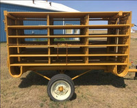 Enclos rond pour chevaux et enclos pour bétail en acier galvanisé de 12 pieds de long, de qualité supérieure