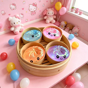 Juguete Promocional de 5.5cm, Bola Antiestrés de Colores con Forma de Dumpling, Juguete Sensorial, Bola de Masa para Apretar, Juguete para Aliviar el Estrés - Product Image 3