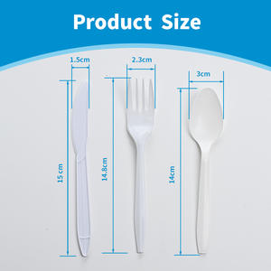 ช้อนส้อมพลาสติกแบบใช้แล้วทิ้งคุณภาพสูง เป็นมิตรกับสิ่งแวดล้อม สำหรับงานแต่งงานและโอกาสอื่นๆ - Product Image 4