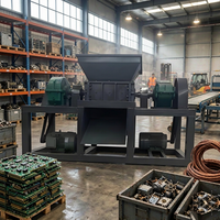 Broyeur à double arbre pour le recyclage des déchets électroniques, des câbles de circuits imprimés et des chutes de disques durs