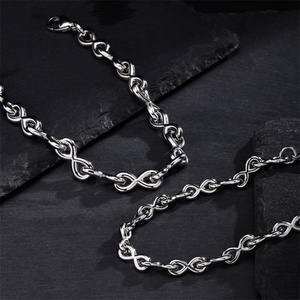 Vintage Hip Hop <b>Mens</b> Stainless Steel Bracelet Minimalist Jewelry Link Chain Bracelet - Product Image 2