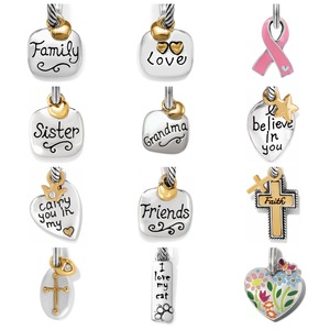 Pendentif en acier inoxydable Sister Heart Charm Les meilleurs breloques <span class=keywords><strong>du</strong></span> <span class=keywords><strong>monde</strong></span> Happy Mother's Day DIY - Product Image 1