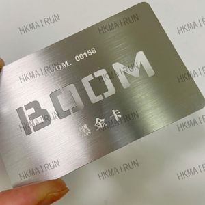 Nouveau produit : Cartes de membre professionnelles en métal découpé au laser pour mariage et clip à message en laiton - Product Image 3