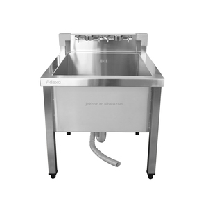 Square Tube Frame Stainless Steel <b>Mop</b> Sink Commercial Utility <b>Cleaning</b> Tub with Square Tube Stand for Restaurant Hotel Canteen - Product Image 2