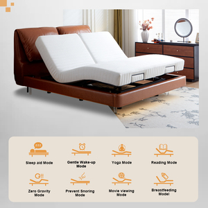 Cama Ajustable de Tamaño King Size Dividida, Listones Ajustables, Motor Alemán, Cama Eléctrica Ajustable, Tamaño King Size Dividida, Eléctrica Ajustable - Product Image 3