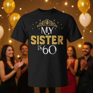 Camiseta para el 60.º cumpleaños de tu hermana, regalo festivo para tu hermana de 60 años, 1962 - Product Image 3