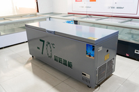 Congélateur ultra-rapide de qualité commerciale à refroidissement direct -60°C ℃   Congélateur vertical à température unique en acier inoxydable 201