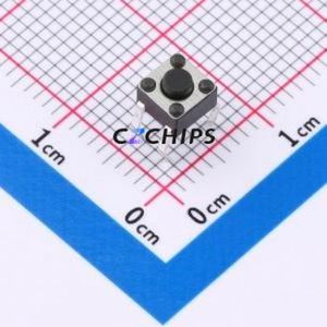 SMG-02-H035A1 Tactile Switch Through hole Component (THT)-4P,4.5x4.5mm Switch Single Pole Single Throw Round Button 2.5N 4.5mm - Product Image 1