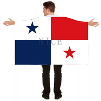 Cape drapeau portable personnalisée motif drapeau de la Guadeloupe, en polyester durable, costume patriotique pour supporters sportifs et foule.