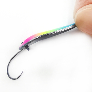 Leurre de pêche Alpha 2.5g 31mm <span class=keywords><strong>Micro</strong></span> Spoon, appât métallique dégradé arc-en-ciel pour truite et basse d'eau douce - Product Image 5