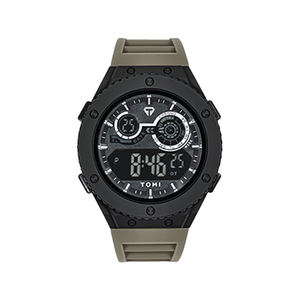 นาฬิกากีฬาดิจิทัลเรืองแสง <span class=keywords><strong>LED</strong></span> ของผู้ชายยี่ห้อ <span class=keywords><strong>Tomi</strong></span> พร้อมสายพลาสติกหังโจว - Product Image 4
