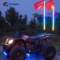 Látigo de luces Led RGB, látigo, Bandera de antena para ATV, UTV, todoterreno, látigo de baile multicolor