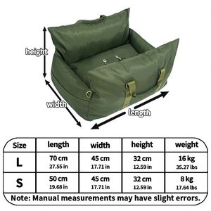 Asiento de Coche para Perros de Lujo, Actualizado de Fábrica, de Alta Calidad, Impermeable, Extraíble, Rectangular, para Animales Pequeños - Product Image 6