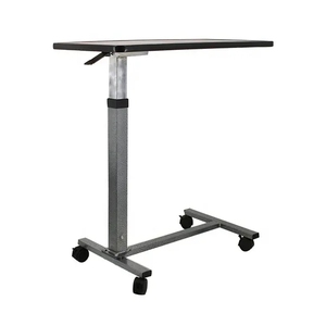 Hospital Medical Furniture Patient Movable Bedside Desk <strong>Height</strong> <strong>Adjustable</strong> Overbed <strong>Table</strong> - Product Image 2