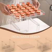 Supports à Dessert et Plateaux de Service en Acrylique Écologiques pour Cupcakes – Présentoirs Transparents pour Buffets et Événements