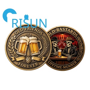 Monedas <span class=keywords><strong>de</strong></span> desafío personalizadas 3D <span class=keywords><strong>de</strong></span> doble cara con diseños <span class=keywords><strong>de</strong></span> cerveza, motocicleta, esqueleto, cigarro, divertidas, para la Fraternidad <span class=keywords><strong>de</strong></span> los Viejos Bastardos, Club <span class=keywords><strong>de</strong></span> Amistad - Product Image 6