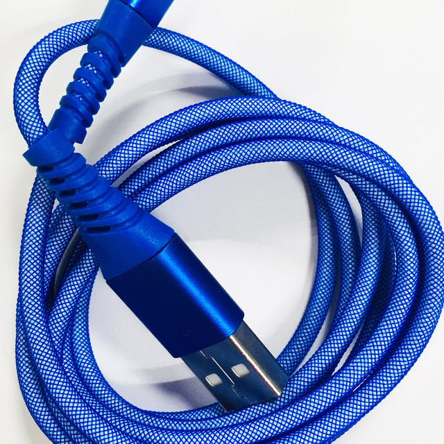 Net Braided Type c Charging Usb-c Fast Charger Data Cable with Long Tail Micro/8pin Cable for iPhone