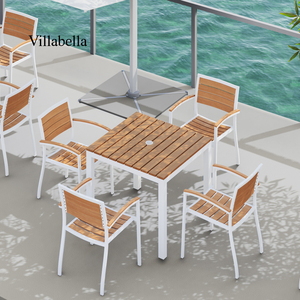 Mesa de Comedor de Aluminio para Exteriores, Muebles Comerciales para Exteriores, Mesa de Jardín para Hotel, Muebles de Patio para <span class=keywords><strong>Restaurante</strong></span> - Product Image 2