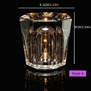 Nouvelle Lampe de Table LED Rechargeable en Cristal Créative Effet Diamant, Lampe d'Ambiance pour Bar, Chambre et Chevet - Product Image 5