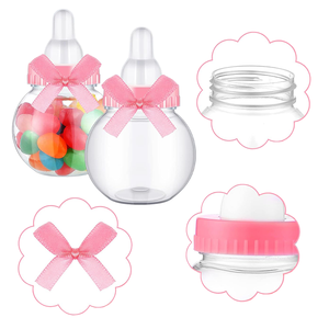 Autocollants personnalisés pour fête prénatale, plat, cadeau, bouteille, bleu, rose, fête d'anniversaire de Noël, bouteille de bonbons en forme de sucette - Product Image 2