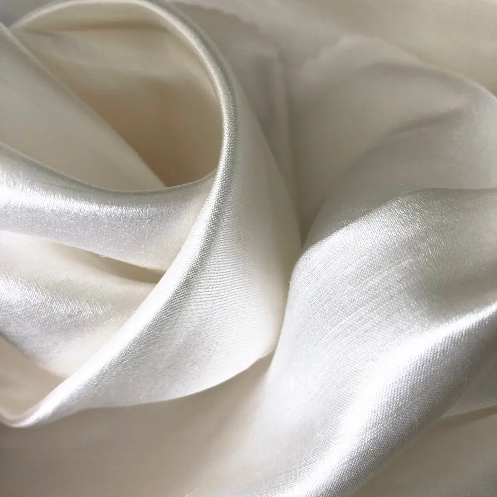 Tela de cáñamo y lino de mezcla de seda de fábrica china, Material Natural rígido para traje de ropa de lujo