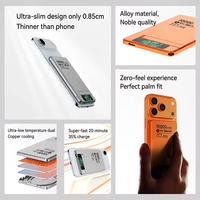 Batterie externe magnétique sans fil en alliage d'aluminium ultra-mince 10000 mAh avec cordon intégré, support de câble et écran TFT – Pack batterie portable