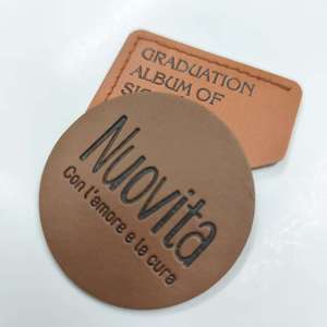 XP-Premium Private Label Collar de perro de cuero Etiquetas de logotipo de cuero en relieve personalizadas con monograma para marca de regalo de lujo - Product Image 4