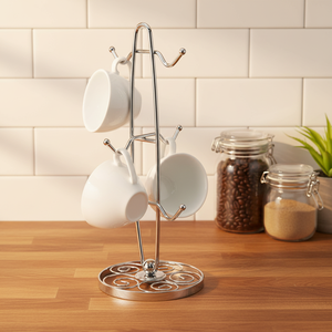 Modern Home Decorative Multifunctional <strong>Mug</strong> <strong>Tree</strong> Stand Single 6 Hooks Metal Iron Non-Folding Rack Holder for Kitchen Tableware - Product Image 6