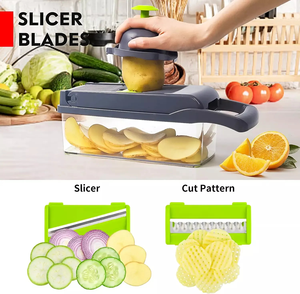 For Fullstar 14-Piece Multipurpose Manual <b>Vegetable</b> Potato Cutter Set <b>Fruit</b> & <b>Vegetable</b> Kitchen Food Cutter - Product Image 4