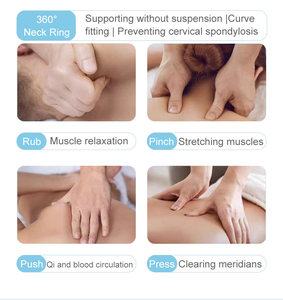 Almohada de Masaje Shiatsu en Forma de U con Nodos de Amasamiento, Compresa Caliente de Temperatura Constante, Masaje de <span class=keywords><strong>Tendones</strong></span>, Portabilidad Inalámbrica - Product Image 4