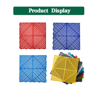 Rutschfeste Modulare Bodenplatten aus Reiner Polypropylen 40x40x1,8cm für Garagen und Autowaschanlagen