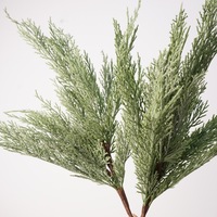Nouvelles Décorations de Noël : Branche Unique en Plastique Vert pour Ornements et Présentoirs de Fêtes – Approvisionnement Direct Usine