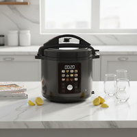 Cuisinière électrique à pression programmable 12-en-1 en acier inoxydable de grande capacité 6L avec écran couleur et 12 protections de sécurité pour