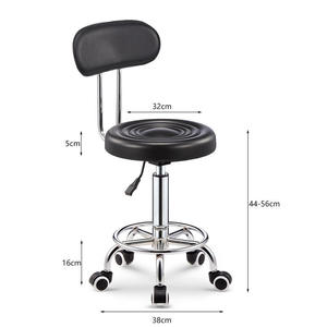 Tabouret pivotant hydraulique réglable en hauteur avec roulettes pour salon et clinique - Product Image 2