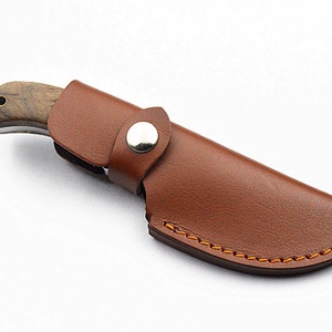 Étui de couteau en cuir fait main en gros, étui en cuir de vachette pour couteau de camping en plein air - Product Image 4