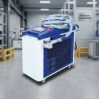 Machine de nettoyage laser portable à impulsions, élimination de la rouille, refroidissement par eau, 100W 200W 300W 500W 1000W 2000W