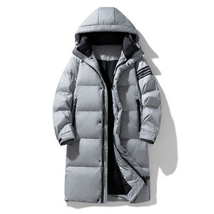 Abrigo Largo con Capucha para Invierno 2025, Transpirable, Informal, con Cierre de Cremallera, Grueso, Cálido y Cómodo, de Lona, Popular y Moderno - Product Image 4